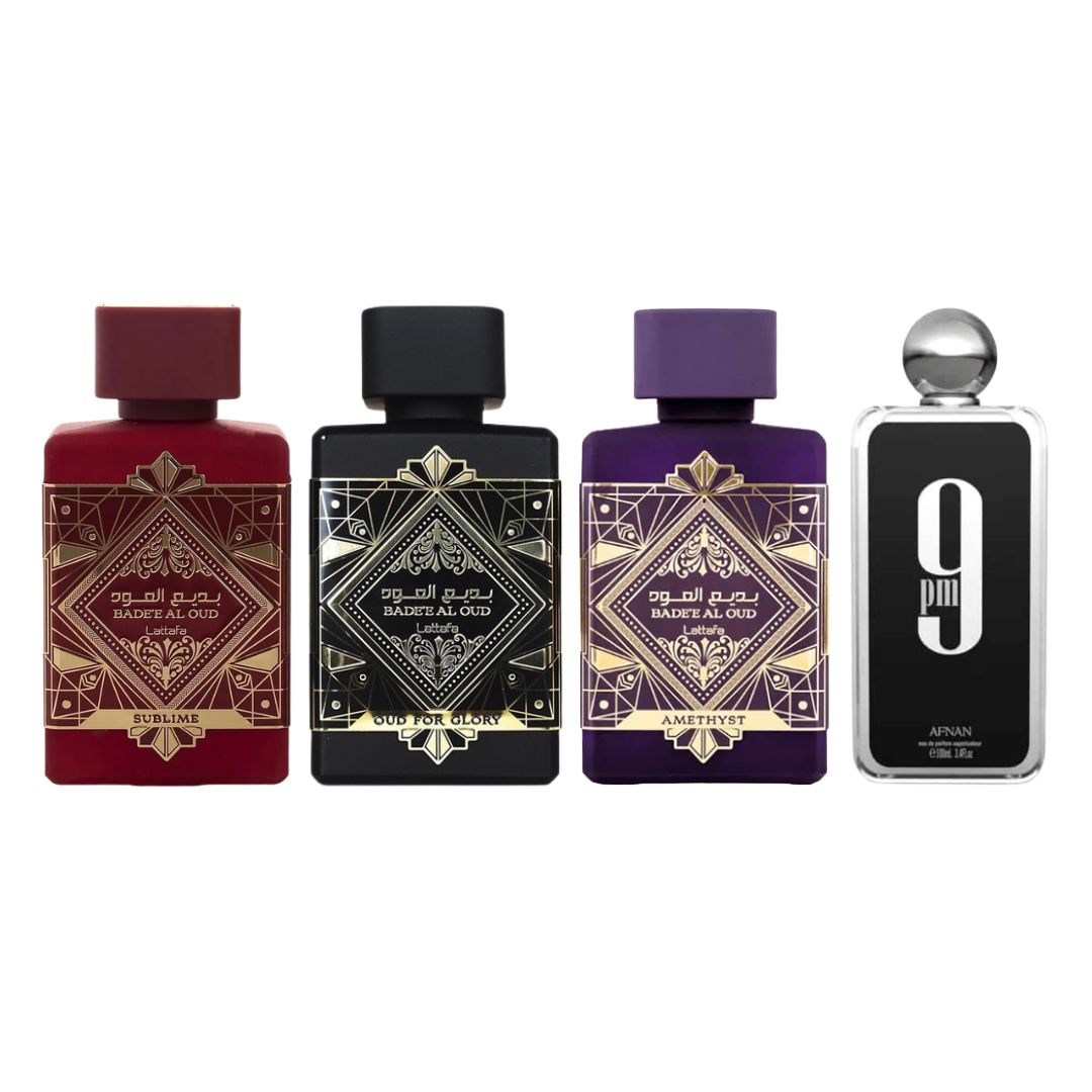 SUBLIME+OUDGLORY+AMETHYSTA+9PM AFNAN